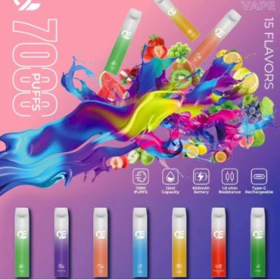 一次性電子煙 9E 6500口 拋棄式電